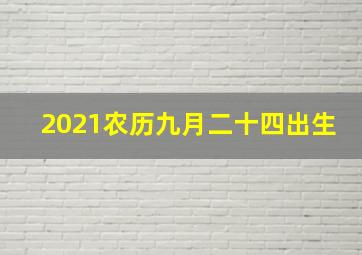 2021农历九月二十四出生