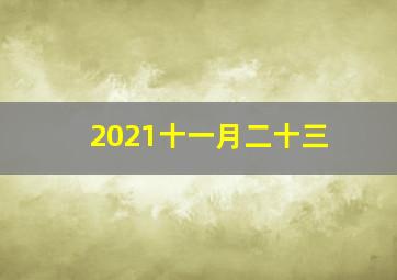 2021十一月二十三