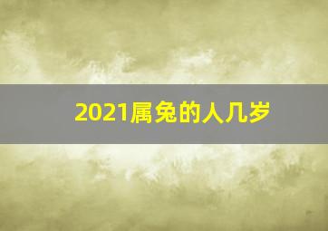 2021属兔的人几岁