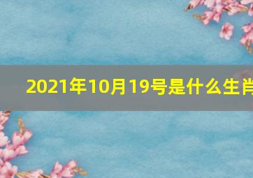 2021年10月19号是什么生肖