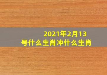 2021年2月13号什么生肖冲什么生肖