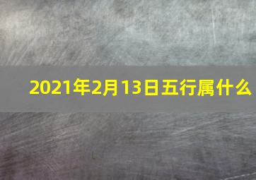 2021年2月13日五行属什么