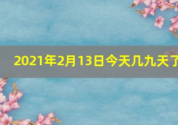 2021年2月13日今天几九天了