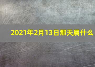 2021年2月13日那天属什么