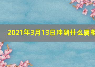 2021年3月13日冲到什么属相