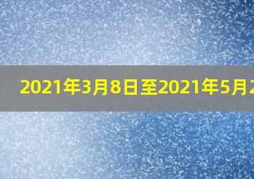 2021年3月8日至2021年5月20日