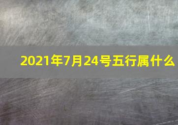 2021年7月24号五行属什么