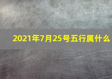 2021年7月25号五行属什么