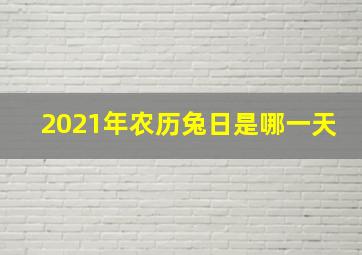 2021年农历兔日是哪一天