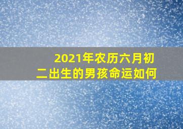 2021年农历六月初二出生的男孩命运如何