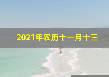 2021年农历十一月十三