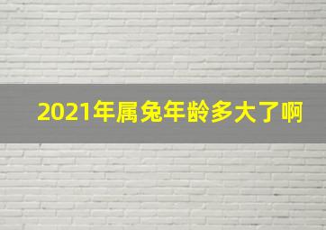 2021年属兔年龄多大了啊