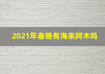 2021年春晚有海来阿木吗