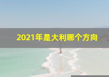 2021年是大利哪个方向