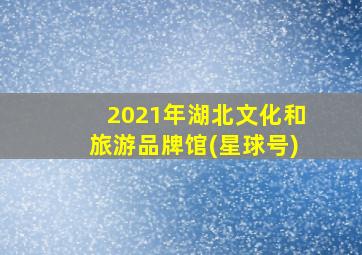 2021年湖北文化和旅游品牌馆(星球号)