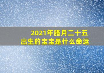 2021年腊月二十五出生的宝宝是什么命运