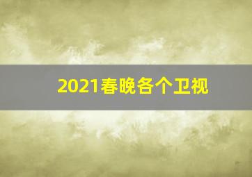 2021春晚各个卫视