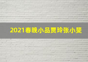 2021春晚小品贾玲张小斐