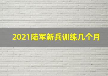 2021陆军新兵训练几个月