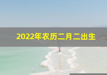 2022年农历二月二出生