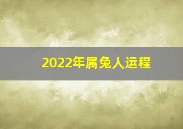 2022年属兔人运程