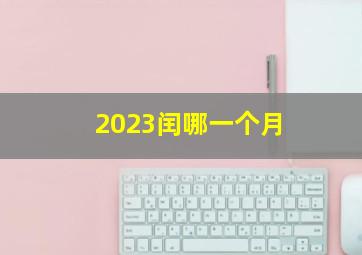 2023闰哪一个月