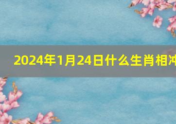 2024年1月24日什么生肖相冲