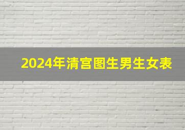 2024年清宫图生男生女表