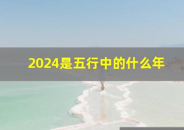 2024是五行中的什么年