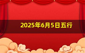 2025年6月5日五行