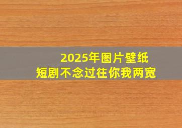 2025年图片壁纸短剧不念过往你我两宽