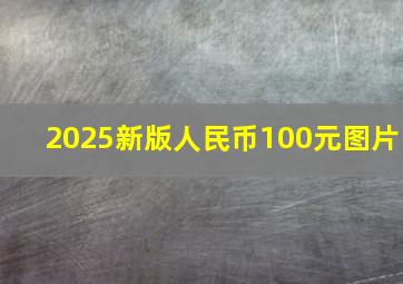 2025新版人民币100元图片