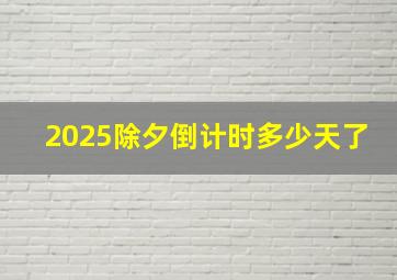 2025除夕倒计时多少天了