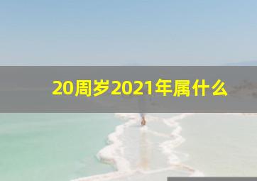 20周岁2021年属什么