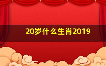 20岁什么生肖2019