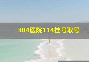 304医院114挂号取号