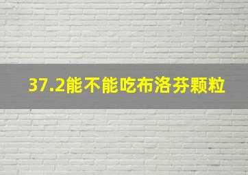 37.2能不能吃布洛芬颗粒