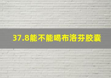 37.8能不能喝布洛芬胶囊