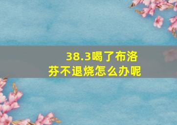 38.3喝了布洛芬不退烧怎么办呢