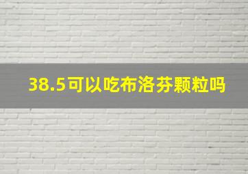 38.5可以吃布洛芬颗粒吗