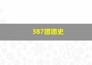 387团团史