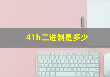 41h二进制是多少