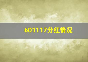 601117分红情况