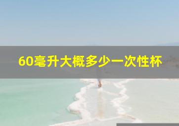 60毫升大概多少一次性杯