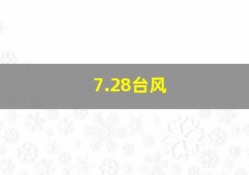 7.28台风