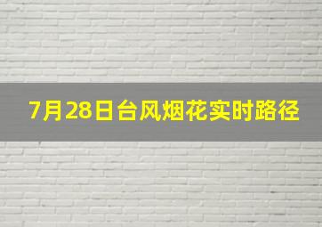 7月28日台风烟花实时路径