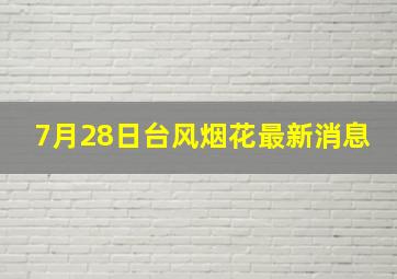 7月28日台风烟花最新消息