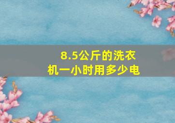 8.5公斤的洗衣机一小时用多少电