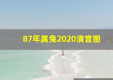 87年属兔2020清宫图