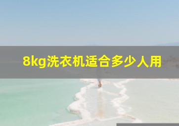 8kg洗衣机适合多少人用